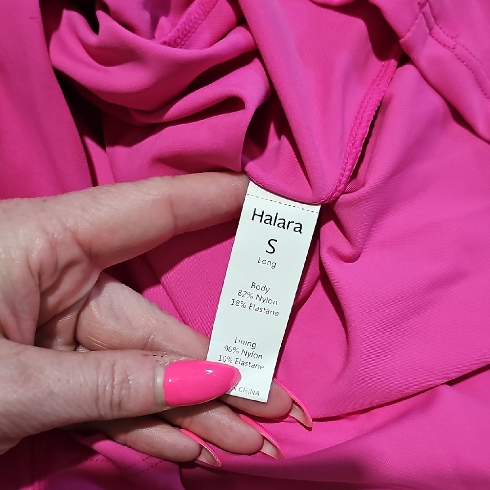 NWOT HALARA Pink Tennis Dress With Shorts - Picture 2 of 4